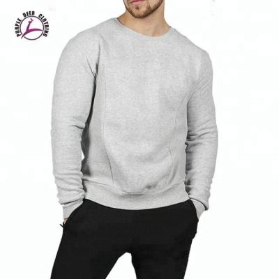 China Popular Style Men's Custom Cotton Polyester O Neck Sweatshirts Anti-pilling And Jogging Fleece High Quality Plain for sale