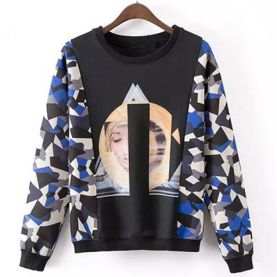 China latest Anti-wrinkle low price custom sublimated print crew neck hoodies and sweatshirt for women for sale