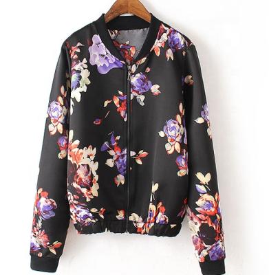 China Breathable New Design Sublimated Polyester Satin Custom Women Jacket for sale