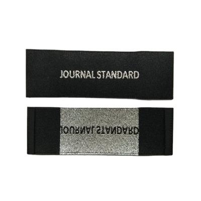 China Washable Custom Brand Your Own Logo End Folded Fabric Woven Labels For Apparel for sale