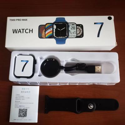 China 2022 Touch Screen IWO 7 pro Max Full Touch Fitness Tracker Men IWO7 Smartwatch T900pro Max Smart Watch T900 for sale