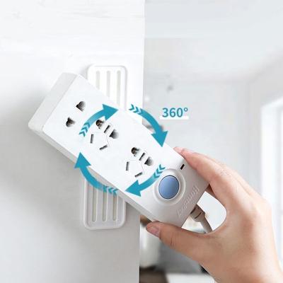 China Custom Rotatable Plug-in Wall Mounted Plug-in Wall Mounted Wall Mounted Plug-in Artifact Fixer Panel Flat Cable Fixer Color Traceless Color Hook Viable Storage for sale