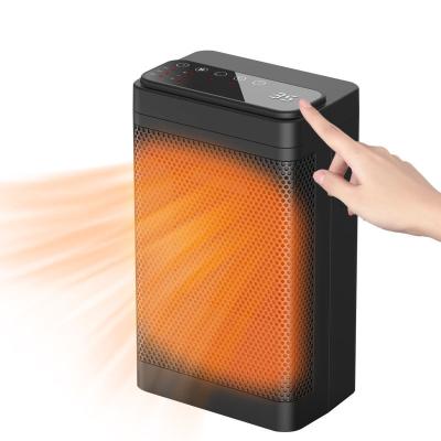 China Fast Heating Amazon Space Heater Ceramic PTC Selling Desktop Stand 2022 Best Mini Portable Electric Heater Fan With Touch Screen for sale