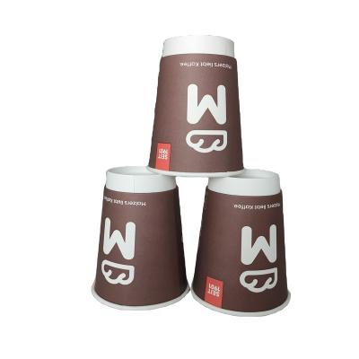 China Recyclable Customized Size Color Logo Vending Single Wall Hot Cold Drinks Paper Cup Material for sale