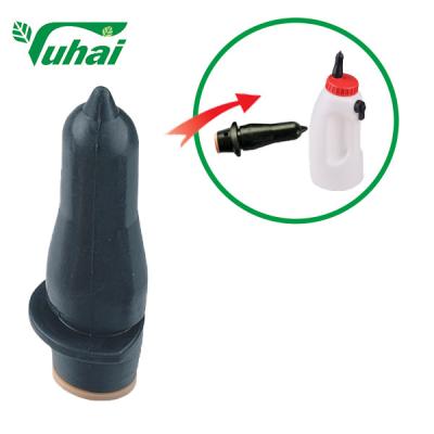 China Yuhai Black Peach teat for cow Feeding bottle, calf feeding nipples for cattle feeding bucket, cattle feeder for sale