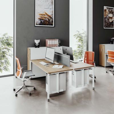 China Modern Commercial Modern Office Furniture Greenfield Modular Workstation Double Desk With MDF Materials GR-RS for sale