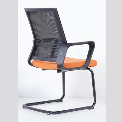 China Conference Rooms (Height) Adjustable Orange Back View Seat PP Swivel Mesh Office Chair for sale