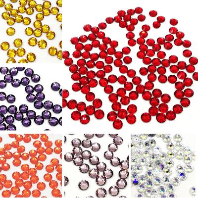 China Flatback crystal glass flatback bulk rhinestone for nails DIY nail art blingbling rhinestone for sale