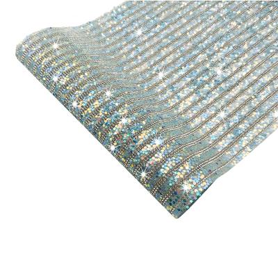 China Pointback Sequin Rhinestone Foil Rhinestone Crystal Bands For Dress Clothes Sticker for sale