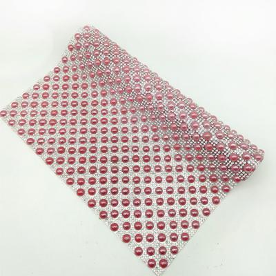 China Various Styles Pearl Rhinestone Ceramic Lace Trim Crystal Diamond Sticker Eco-Friendly for sale