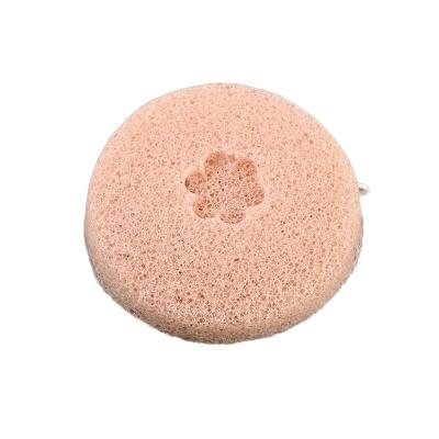 China Pink Color Rectangular Children Konjac Sponge Absorbency Non Toxic Safety Sponge for Kids 16 Gram And Size Is 8*6*2.5 cm for sale