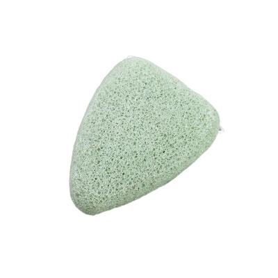 China Triangle Blue Color Absorbency Soft Body Konjac Sponge Long lasting Rectangular Shape Assorted Colors Size Is 8*6*2.5 for sale