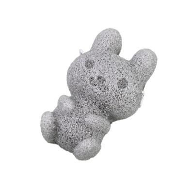 China Rabbit Shape Soft Baby Bath Sponge/Charcoal Konjac Sponge Absorbency Cleaning Tool for Safe Playtime Size Is 8*6*2.5cm zu verkaufen