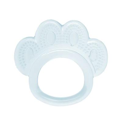 China Blue Eco Friendly Bear Paws Silicone Baby Teether Toys For Soothing Sore Gums With Weight 24 Gram for sale