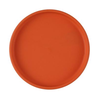 China OEM/ODM Weaning Suction Orange Colors Silicone Bowls And Plates Set 18x18 for sale