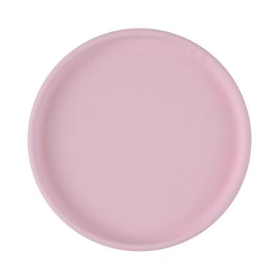 China OEM/ODM Weaning Suction Pink Colors Silicone Bowls And Plates Set 18x18 With Size Is 18*18*2.5cm And Weight Is 200Gram en venta