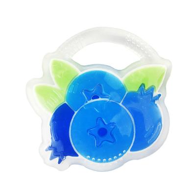 China JOURJOY All-inclusive Silicone Teether (blueberry) Shape 2 Colors Blue Color With Size 8*7.3 Cm With Weight 36 Gram for sale