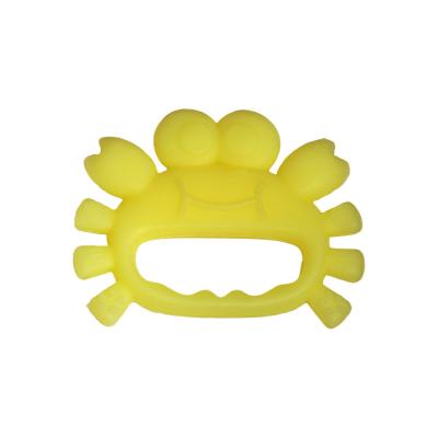 China Skin Friendly Silicone Teething Toys Adorable Crab Elephant Design for Babies' Comfort for sale