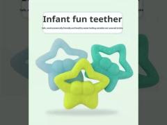 ISO Silicone Teething Toys Crab Elephant For Babies