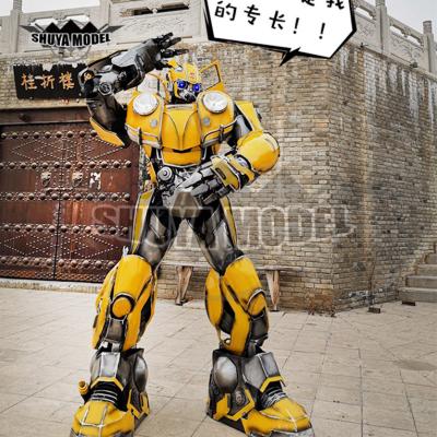 China Custom Made Life Size Wearable Adult Transformer Costume Optimus Robot Sets Halloween Christmas Christmas Cosplay Costume For Adults for sale