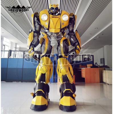 China Life Size Sets Animation Robot Costume Transform Er Led Robot Costume for sale