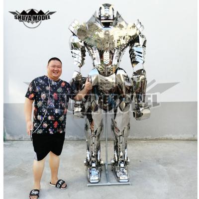 China from above & Pique wearable and audible multi-function stainless steel armor robot giant custom made cosplay costume for sale for sale