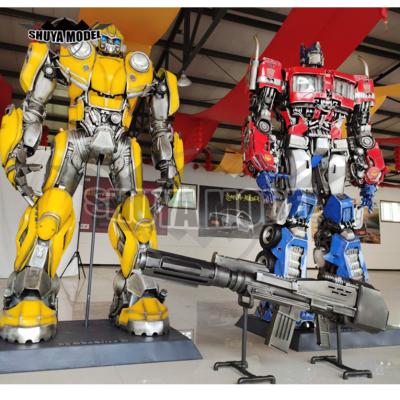 China Sets Realistic Hand Crafted Man Inside Mobile Robot Suit Animation Robot Suits for sale