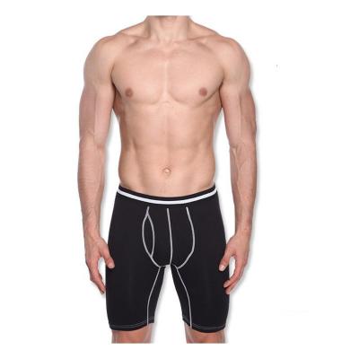 China Cotton Men's Breathable Performance Underwear Boxers Stretch Custom Breathable Trunks Sports Men's Long Leg Underwear for sale