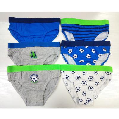 China Hot Sale 6-Pack OEM New Design Breathable Custom Kids Breathable Cotton Triangle Cartoon Underwear Boys Underwear Factory for sale