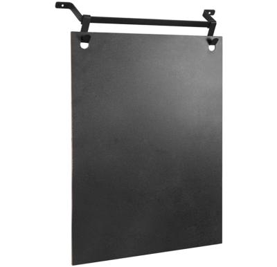 China Eco - Friendly Wall Mounted Black Metal And Small Wooden Removable Chalkboard Menu Sign for sale