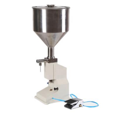 China Food Volume 2-50ml Small Semi-automatic Pneumatic Paste Filling Machine for sale