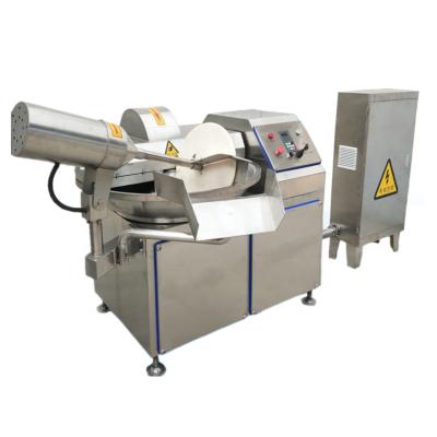 China Mix and emulsify meat or soybean products factory supply meat bowl cutter machine direct meat cutting kneader for sausage processing for sale