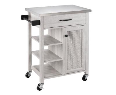 China Kitchen Furntiure China Manufacture Lockable Storage Simplicity Modern Style Kitchen Cart for sale