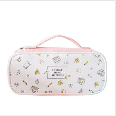 China Washable the new simple to store creative portable large capacity school pencil case is elegant and multi-functional simple to store for sale