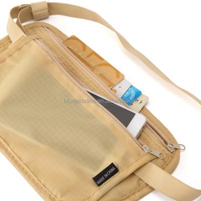 China Eco-Friendly Travel Pussy Pack Pouch Hidden Waist Zippered Bag For Running Money Belt for sale