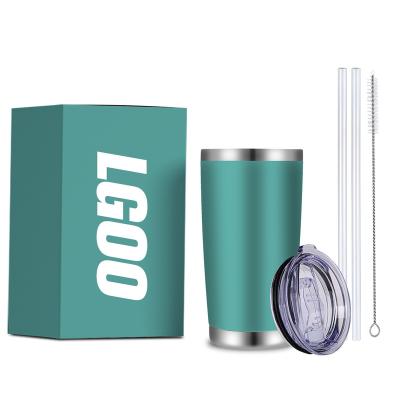 China Durable Double Walled Travel Coffee Mug Stainless Steel Tumbler Sublimation With Lid And Straw for sale