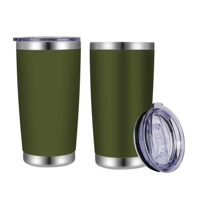 China Custom Viable Reusable Sublimation Stainless Steel Logo Travel Mugs 20oz Vacuum Insulated Tumbler for sale