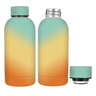 China 500Ml Flask 500Ml Eco-Friendly Stainless Steel Vacuum Small PORTABLE Rubber Mouth Paint Water Bottle for sale