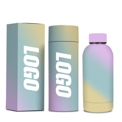 China PORTABLE Custom Small Logo Double Wall Vacuum Flask Mouth Stainless Steel Sports Water Bottle for sale