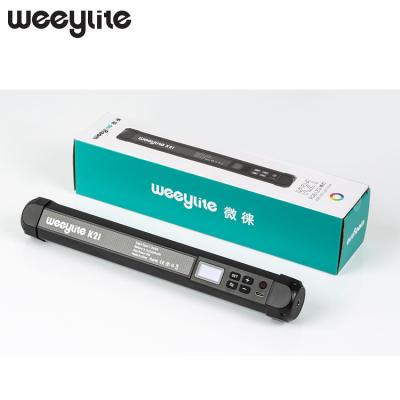 China Hot Sale Weeylite K21 2500-8500k RGB Magnetic Light Stick Remote Control with Built in K21 Magnet for sale