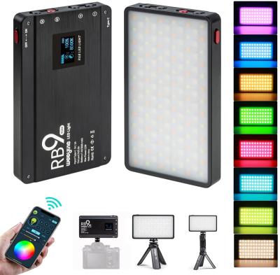 China Iron Pipe+LED Light+ABS Weeylite RB9 RGB LED Visual Light Photography Portable Light Panel For Camera Photography YouTube Vlog Studio for sale