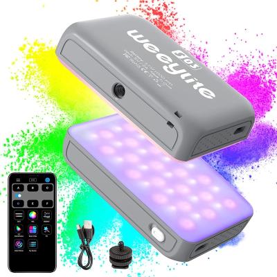 China Portable Mini Weeylite S03 4W 2800-6800K RGB Pocket Fill Portable Built-in Rechargeable Battery Light On Camera Light Panel for sale