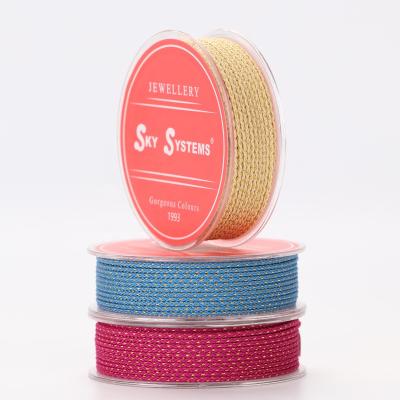 China SKY m2 1.2&1.5mm Jewelry Rope Polyester Tie Bracelet Jewelry Accessories And Necklace Material 81 Colors SM2 for sale