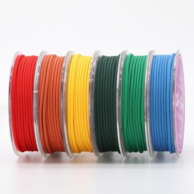 China Polyester MI 2.5mm Lanyard Polyester Thread Beading Rope Jewelry Accessories Braided Bracelet And Necklace Material 81 Colors for sale