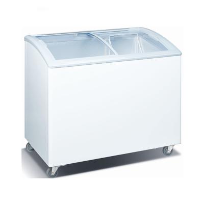 China Deep Chest Glass Door Display Freezer for sale