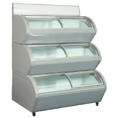 China Three Layers Ice Cream Display Freezer for sale