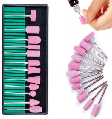 China Premium Stainless Steel Manufacturer Stone Cuticle Bit Nail Drill Accessories Stone Nail Bit E-File Nail Drill Bit Set Manicure Drill Pedicure for sale