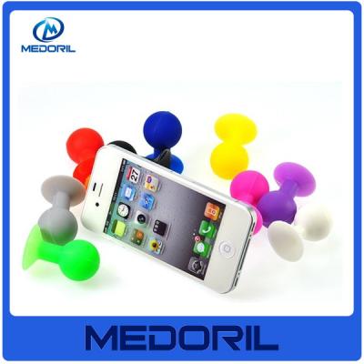 China Promotion high quality 100% silicone material mobile phone sucker stand holder for sale