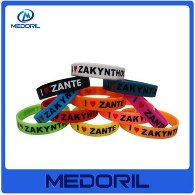 China Cheap and durable silicon wristband, Wholesale custom silicone bracelet with customer's logo for sale