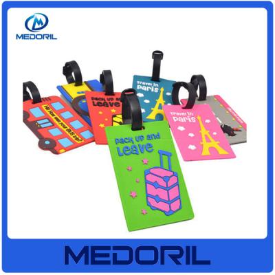 China Promotion and custom eco-friendly siliconematerial luggage tags plain luggage tag for sale